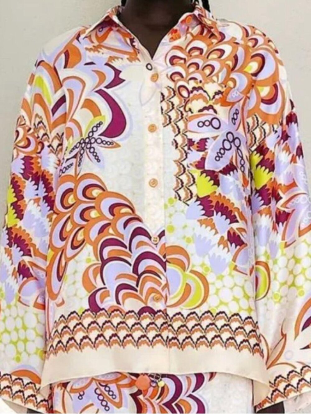 Zara Summer Set - Top ONLY (Shorts also available) XS - Multi Print
